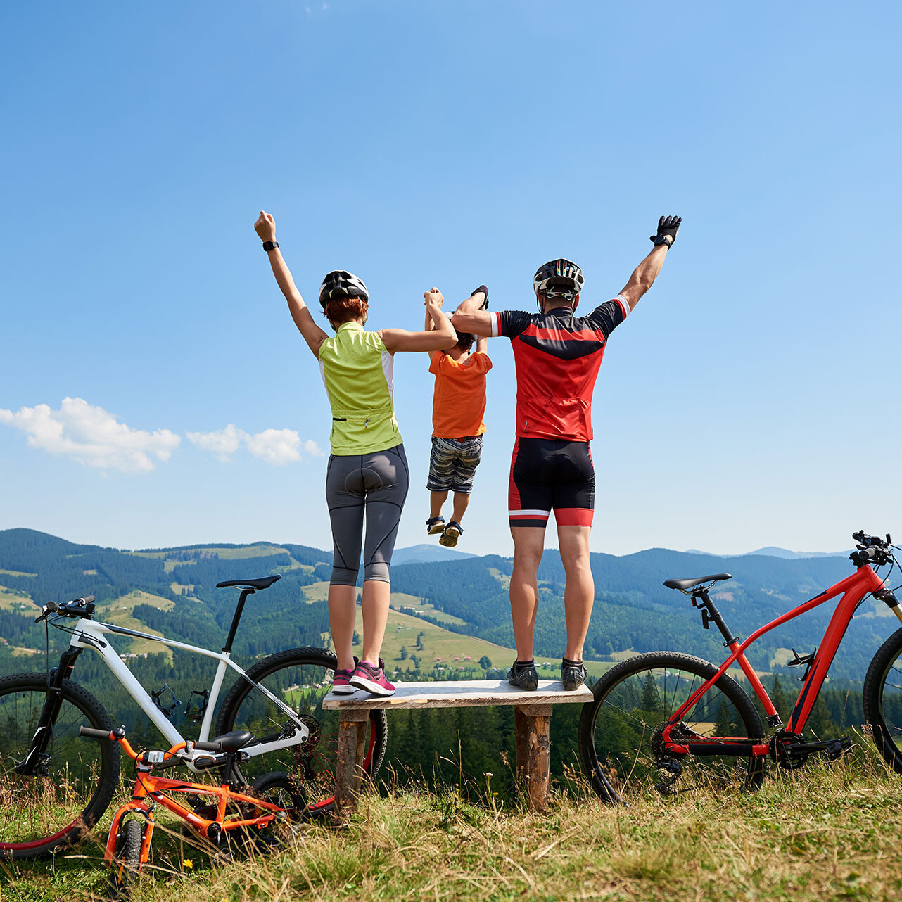 bike estate famiglia sulle dolomiti