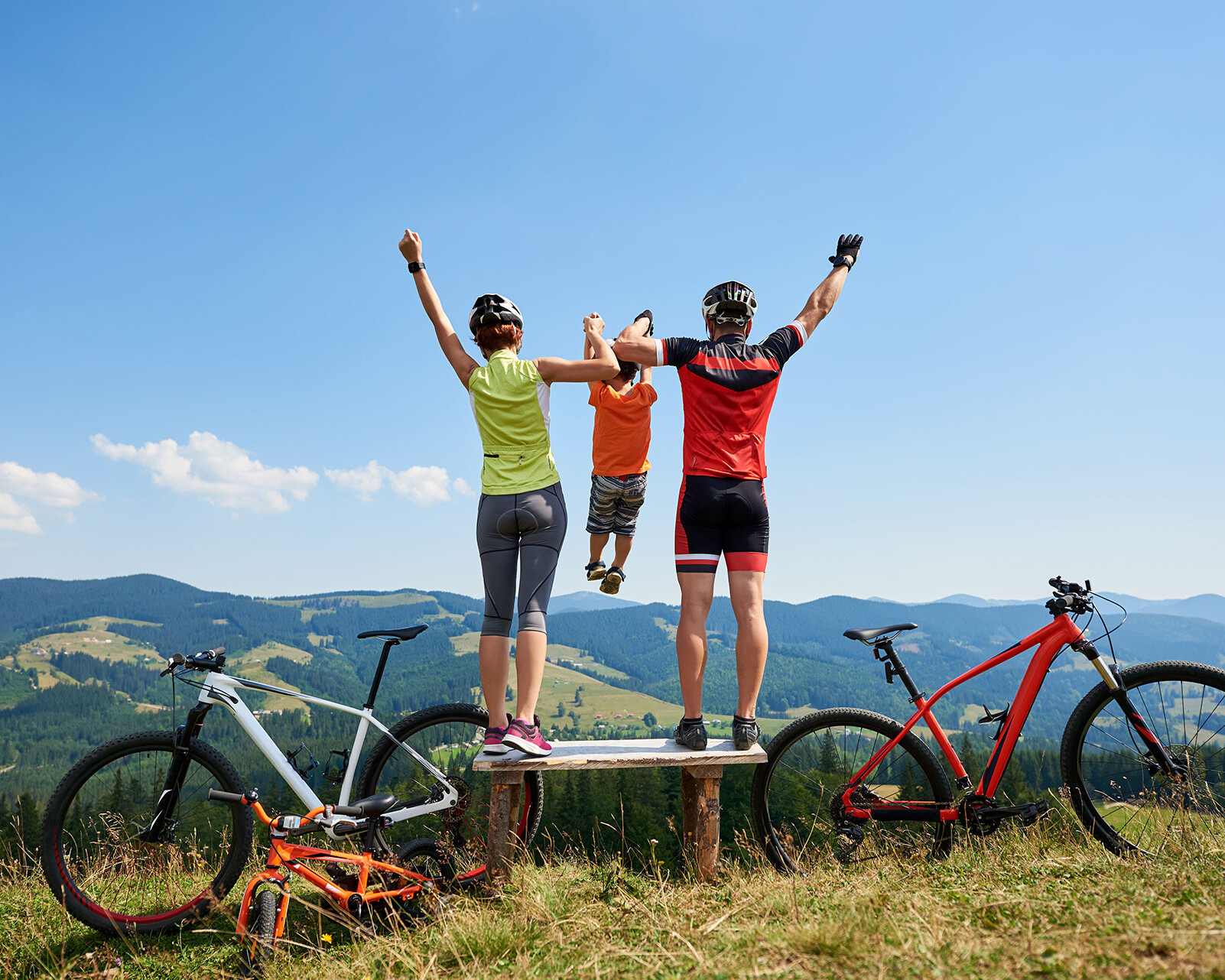 bike estate famiglia sulle dolomiti