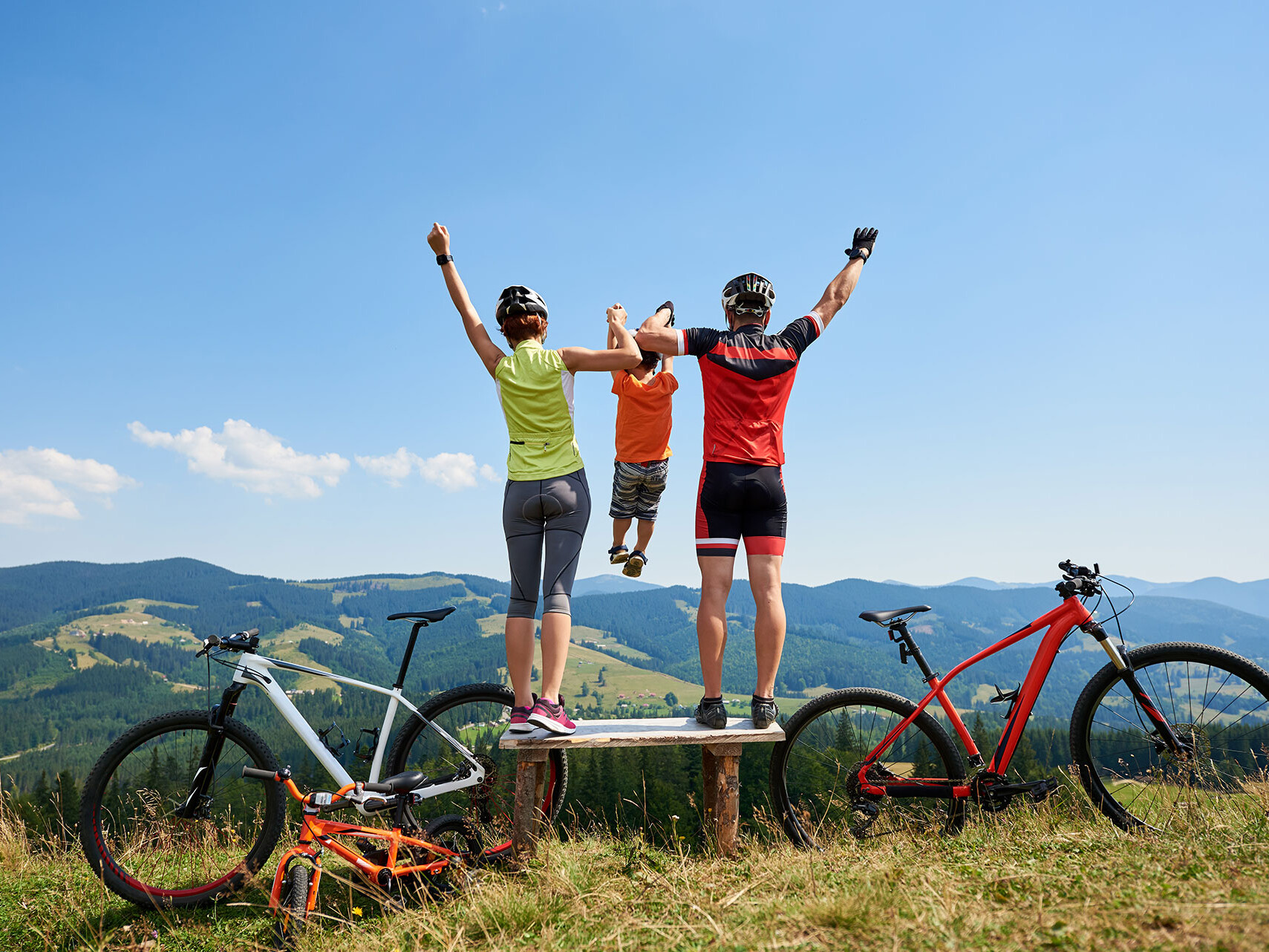 bike estate famiglia sulle dolomiti