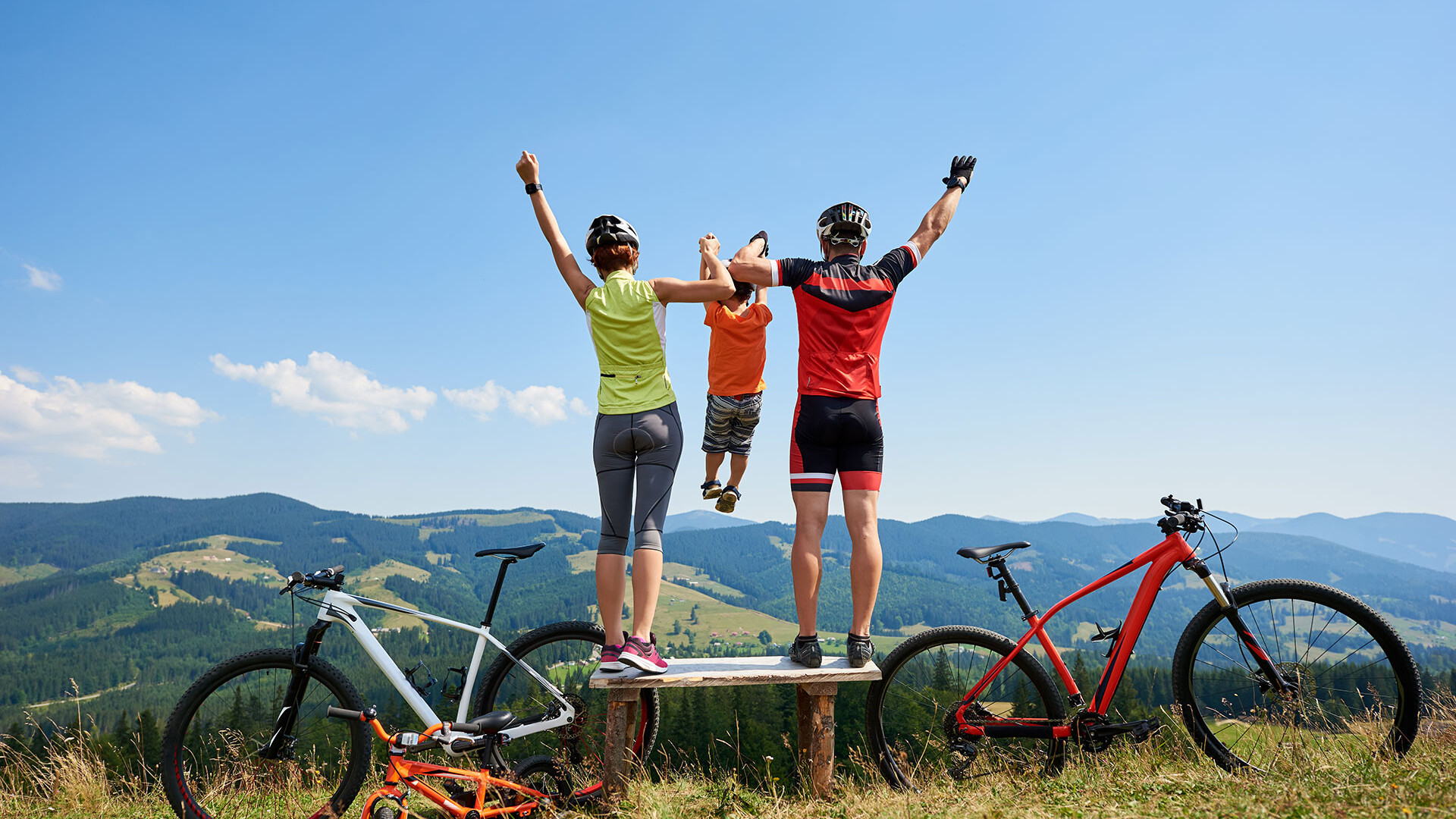 bike estate famiglia sulle dolomiti