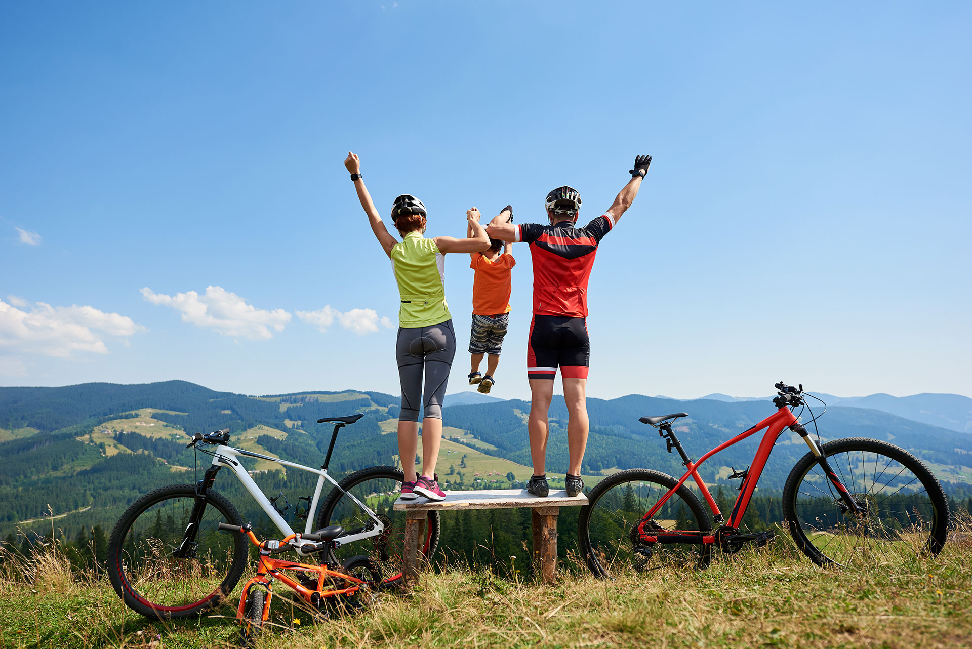 bike estate famiglia sulle dolomiti